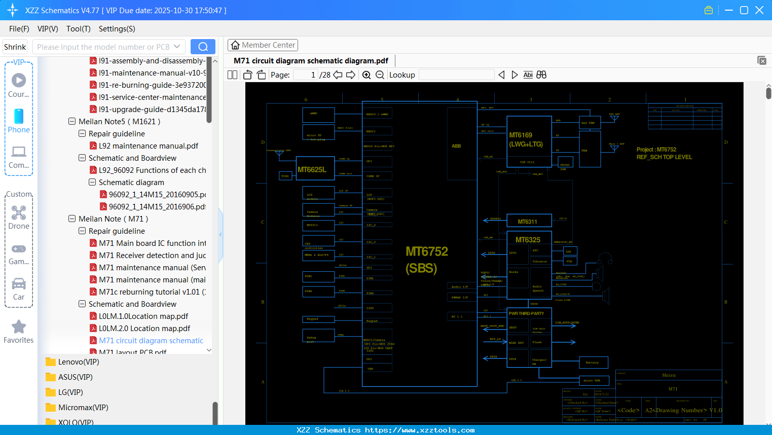 Meizu M71 Circuit Diagram Schematic Diagram